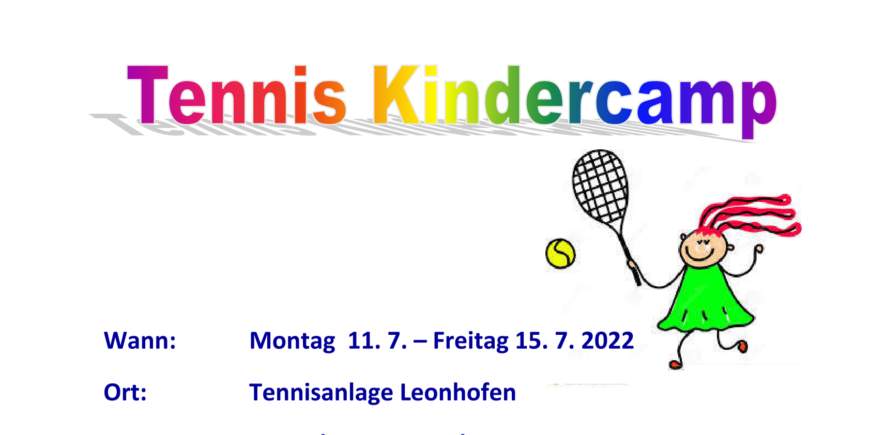 Kinder Tenniscamp 2022